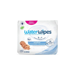 WaterWipes, Chusteczki nawilżane dla noworodków i niemowląt, 4x60 sztuk