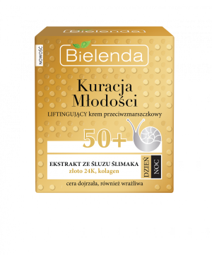 Bielenda Kuracja Młodości Liftingujący krem przeciwzmarszczkowy 50+, 50 ml