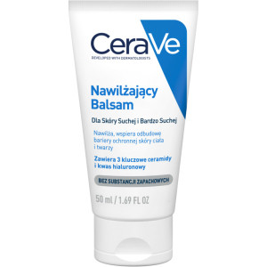 Cerave, nawilżający, balsam do twarzy i ciała z ceramidami do skóry suchej i bardzo suchej, 50 ml