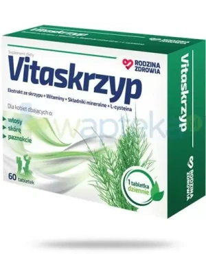 Rodzina Zdrowia Vitaskrzyp na włosy skórę i paznokcie 60 tabletek