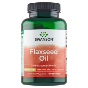 SWANSON Flaxseed Oil Omega 3-6-9 1000 mg, kapsułki, 100 sztuk