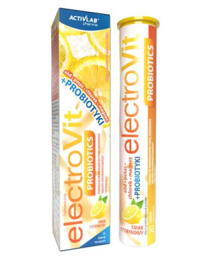 ActivLab ElectroVit Probiotics o smaku cytrynowym, tabletki musujące, 20 sztuk