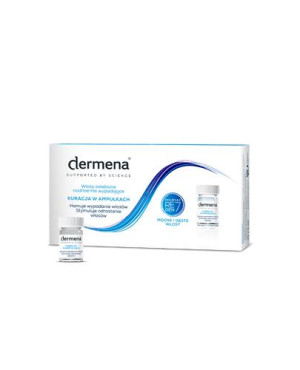 Dermena, kuracja hamująca wypadanie włosów, ampułki, 15 x 5 ml
