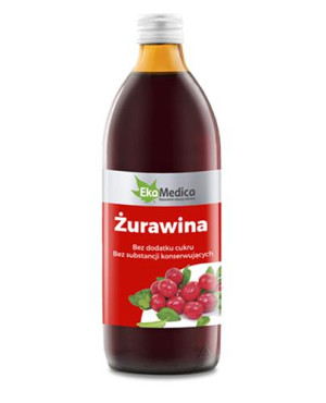 Żurawina 100%, płyn, 1000 ml (EkaMedica)