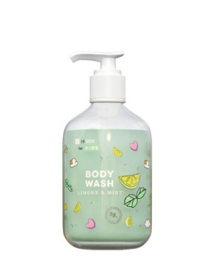 Hiskin Kids Zielony płyn do mycia ciała dla dzieci Limonene&MInt, 400 ml