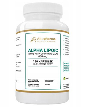 Altopharma Alpha lipoic Kwas alfa-liponowy (ALA) 600 mg, kapsułki, 120 sztuk
