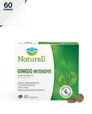 Naturell Ginkgo Intensive, tabletki, 60 sztuk
