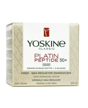 Yoskine Classic Platin peptide 50+ Krem max - reduktor zmarszczek na dzień skóra normalna i sucha, 50 ml