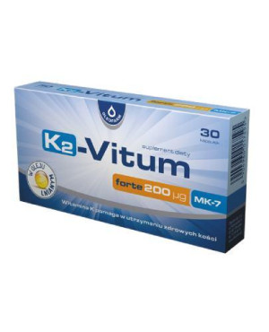 K2-Vitum forte 200 µg MK-7, 30 kapsułek