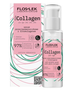 Flos-Lek fitoCollagen Pro Age, serum przeciwzmarszczkowe z fitokolagenem, 30 ml