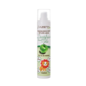 AZETA BIO Organiczna pasta do zębów bez fluoru dla dzieci 0-36M jabłkowa - 50 ml