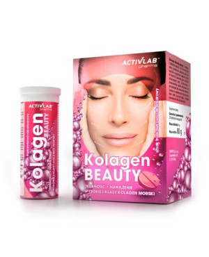ACTIVLAB Kolagen Beauty o smaku truskawkowo-rabarbarowym - 20 tab. mus.