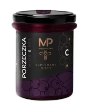Miody Polskie miód z sokiem porzeczkowy i witaminą C 250 g