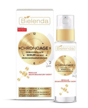 BIELENDA CHRONO AGE 24 H Odbudowujące serum przeciwzmarszczkowe na noc, 30 ml