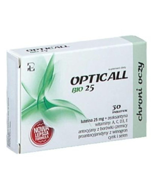 OPTICall Bio 25, tabletki, 30 sztuk