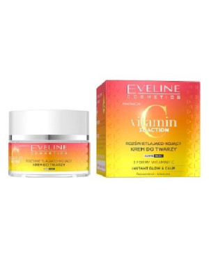 Eveline Cosmetics Vitamin C 3x Action Rozświetlająco-kojący krem do twarzy, 50 ml