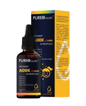Pureo Health Witaminy ADEK Junior w kroplach, 30 ml