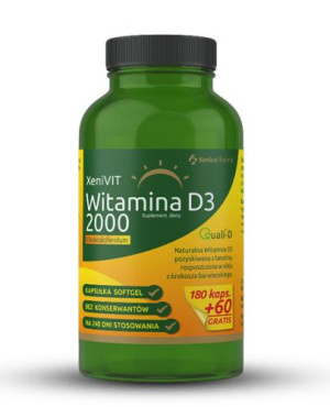 Xenivit Witamina D3 2000 - 240 kaps. Na mocne kości - cena, opinie, dawkowanie