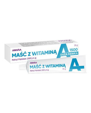 Amara Maść z wit. A, 25 g, cena, opinie, wskazania
