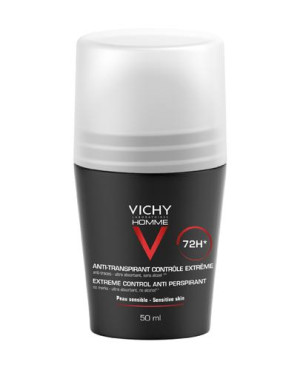 Vichy Homme Antyperspirant w kulce dla mężczyzn, 72 godzinna ochrona przed poceniem, 50 ml