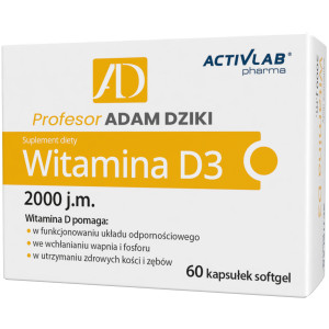 ActivLab Pharma, Witamina D3 2000 j.m., kapsułki, 60 sztuk
