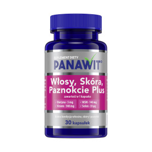 Panawit Włosy, Skóra, Paznokcie Plus, kapsułki, 30 sztuk
