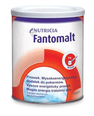 Fantomalt, wysokoenergetyczny dodatek do pokarmów, proszek o smaku neutralnym, 400 g