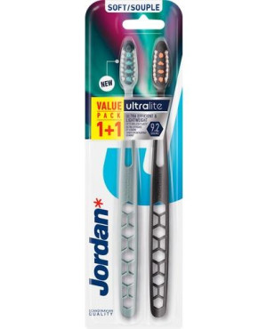 Jordan Ultralite Soft szczoteczka do zębów miękka, 2 sztuki