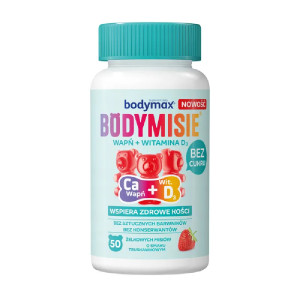 BODYMAX Bodymisie Wapń + Vit D, żelki, 50 sztuk