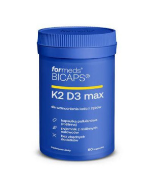Bicaps K2 D3 Max, kapsułki, 60 sztuk