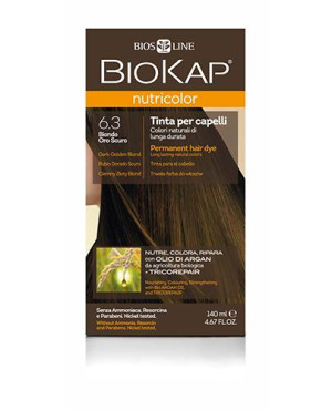 BioKap Nutricolor Farba do włosów 6.3 Ciemny Złoty Blond - 140 ml
