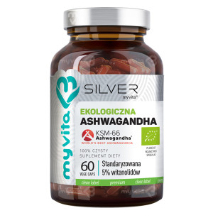 MyVita Silver Ekologiczna Ashwagandha KSM-66, 60 kapsułek