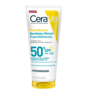 Cerave Sun, niewidoczny nawilżający balsam przeciwsłoneczny SPF 50+, 177 ml