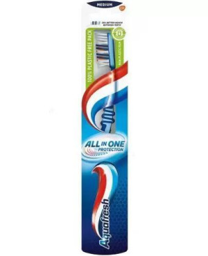 Aquafresh all in one protection szczoteczka do zębów Medium 1 sztuka
