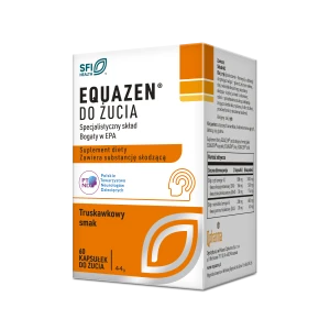 Equazen do żucia, truskawkowy smak, kapsułki, 60 sztuk