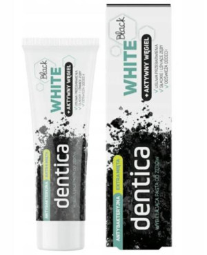 Dentica Wybielająca pasta do zębów z aktywnym węglem, 75 ml