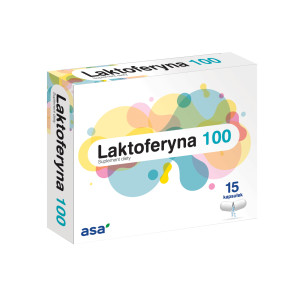 Asa Laktoferyna 100, kapsułki, 15 sztuk