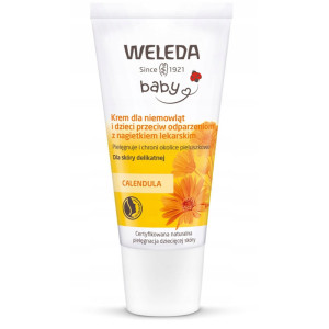 Weleda Calendula Krem dla niemowląt i dzieci przeciw odparzeniom, 30 ml