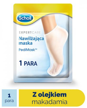 Scholl Expertcare Nawilżająca maska do stóp z olejkiem makadamia, 1 para