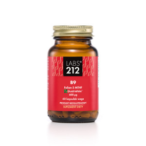 Labs212 Witamina B9 Folian 5-MTHF (Aktywny kwas foliowy), kapsułki, 60 sztuk