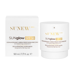 SunewMed+ SUNglow SPF50, odmładzający krem przeciwsłoneczny do codziennego stosowania, 50 ml
