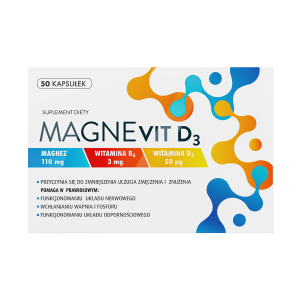 Magnevit D3, kapsułki, 50 sztuk