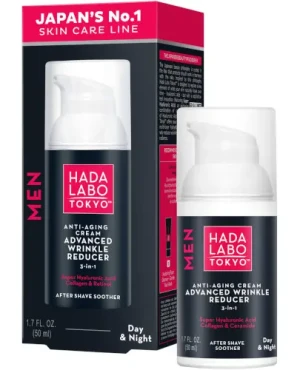 Hada Labo Tokyo Men przeciwzmarszczkowo-nawilżający krem na dzień i na noc dla mężczyzn 50 ml