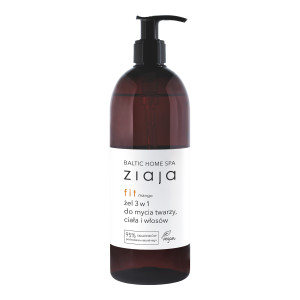 Ziaja Baltic Home Spa Fit Żel 3w1 do mycia twarzy, ciała i włosów mango, 500 ml
