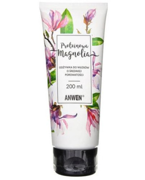 Anwen Proteinowa Magnolia, Odżywka do włosów o średniej porowatości, 200 ml
