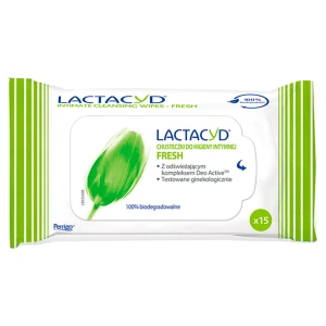 LACTACYD FRESH Chusteczki do higieny intymnej, 15 sztuk