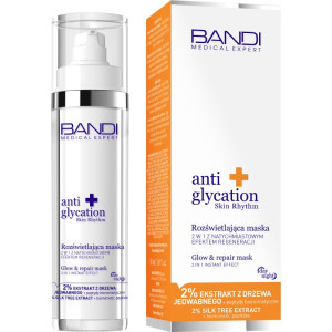 BANDI Anti Glycation Skin Rhythm Rozświetlająca maska 2w1 z natychmiastowym efektem regeneracji, 50 ml