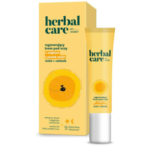 Herbal Care my honey Regenerujący krem pod oczy z olejkiem z pestek malin: miód + rokitnik, 15 ml