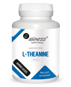 ALINESS L-Theanine 200 mg - 100 kaps. Na uspokojenie - cena, opinie, stosowanie