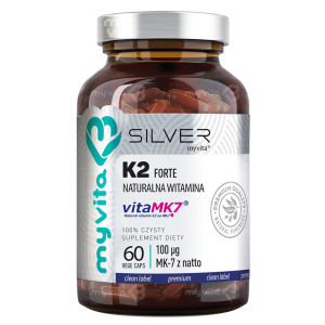 MYVITA SILVER Naturalna witamina K2 FORTE - 60 kaps.